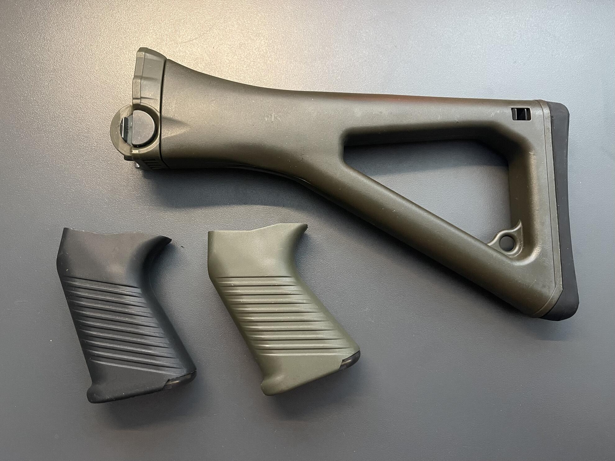 SIG 550 buttstock en pistol grip